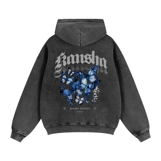 KANSHA ZIP UP BUTTERFLY HOODIE